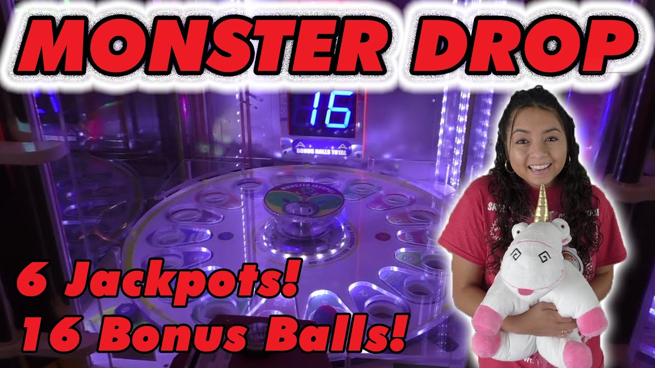 MONSTER DROP 6 Jackpots, 16 Bonus balls! - Arcade Ticket Game