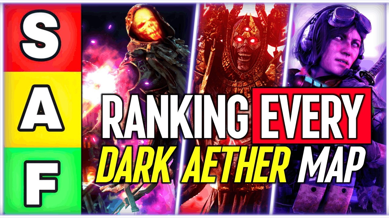 Ranking EVERY COD Zombies Map from WORST to BEST! (MODERN Dark Aether Zombies Maps ONLY!)