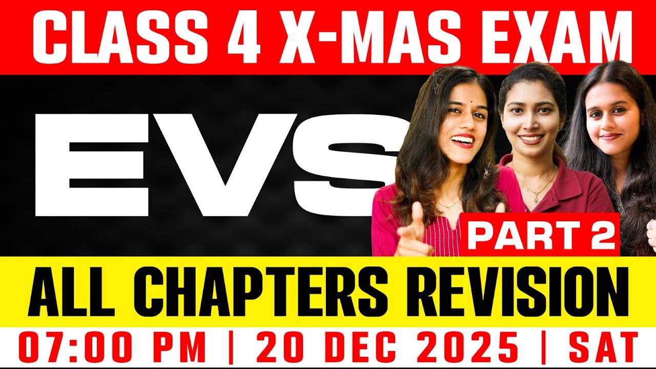 Class 4 EVS Christmas Exam | All Chapters Revision | Exam Winner
