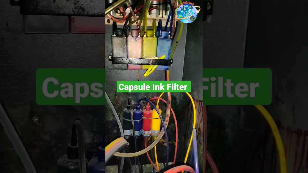 Capsule ink Filter || Subtank || Solenoid || ink Bottles || Air Tank