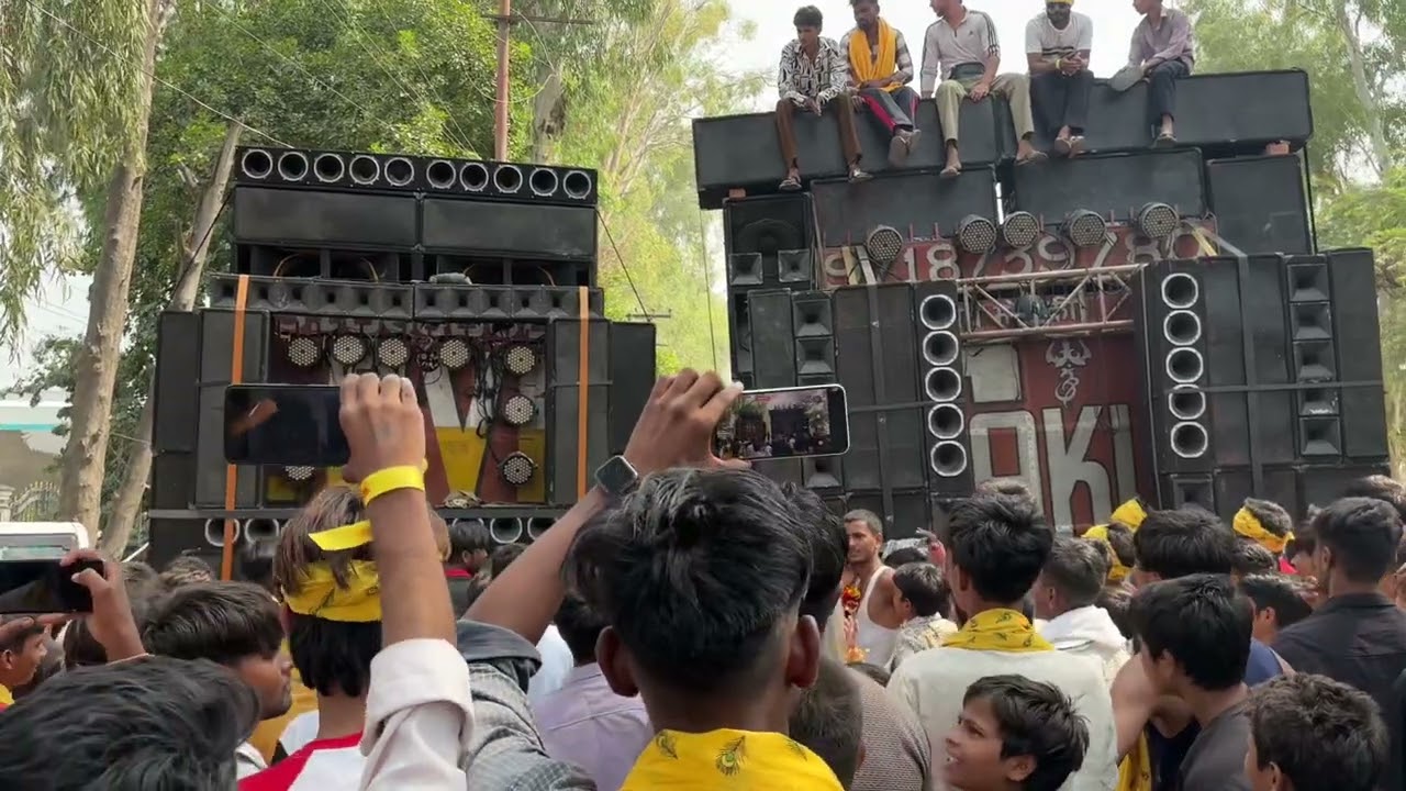 Love Gurjar vs dj Thakur jaitpur / jyot yatra competition 2025 Dj Love 12 bass or dj thakur bass 18 