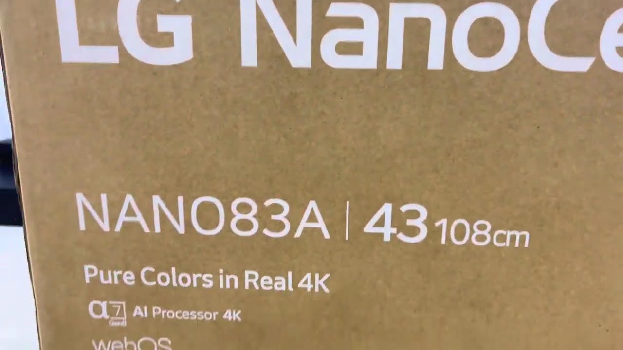 #lg #43NANO83A #unboxing #nanotv #led #4k #uhd #webos#lgtv #smarttv #newmodel #setup #installing #tv