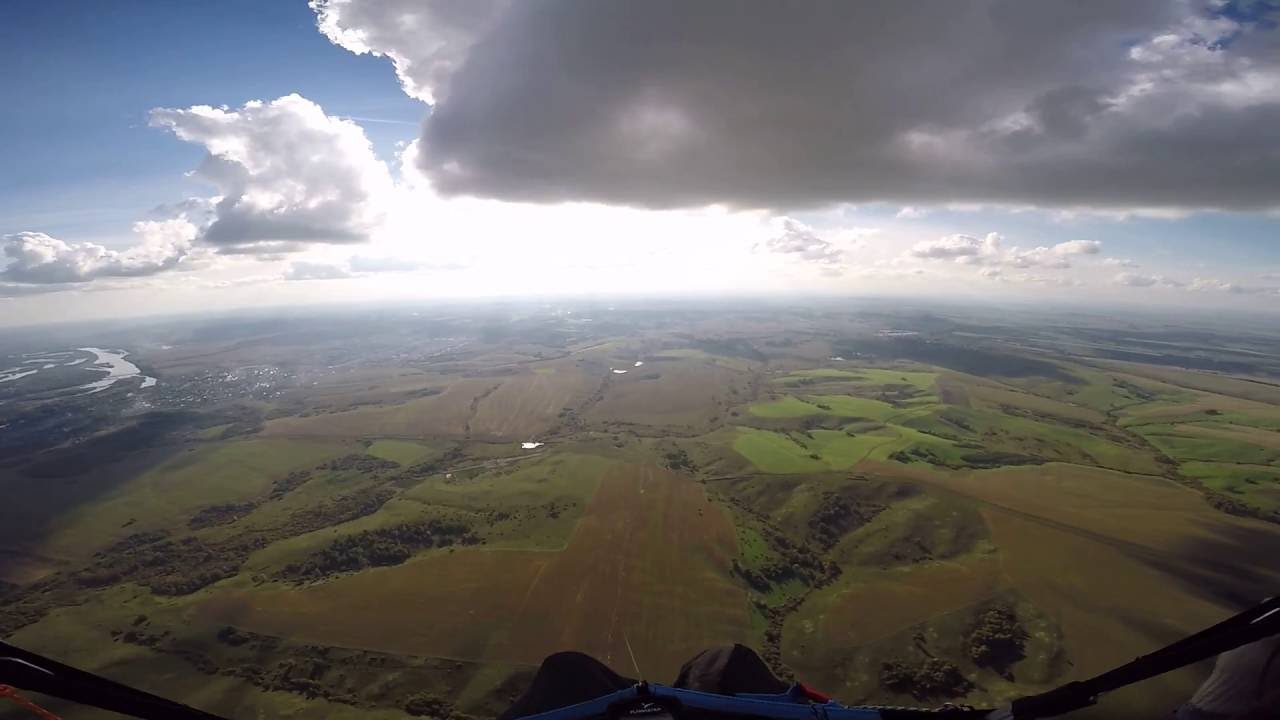 Параплан лебедка, затяжка 850 метров.
