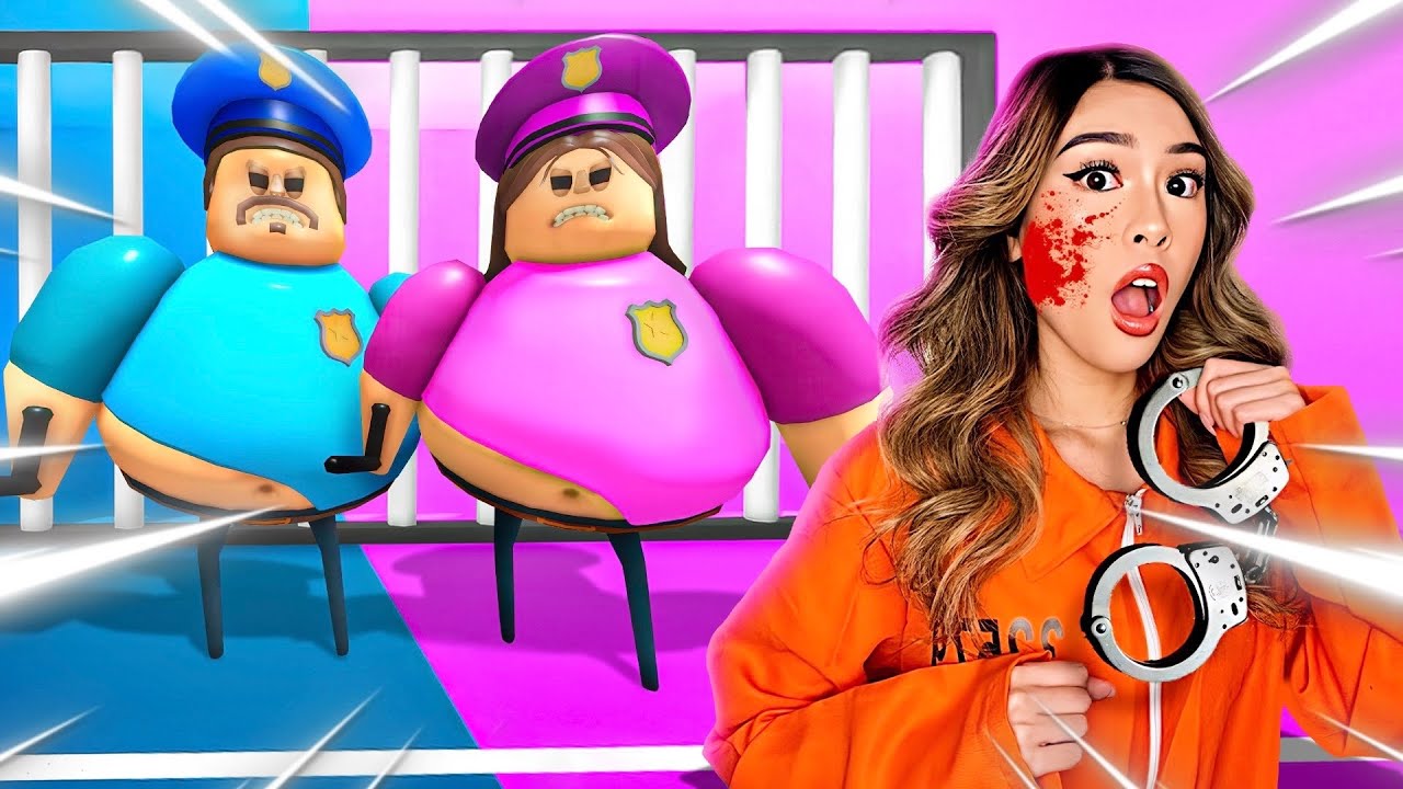 KAT ESCAPES BOYS VS GIRLS BARRY'S PRISON RUN IN ROBLOX (OBBY)