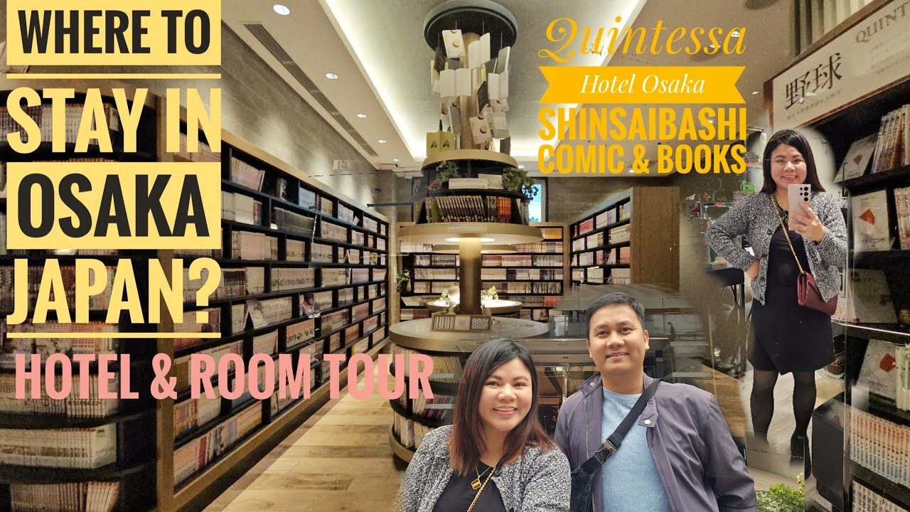 Quintessa Hotel Osaka Shinsaibashi Comic & Books | Where to Stay in Osaka Japan?| Japan Trip 2024