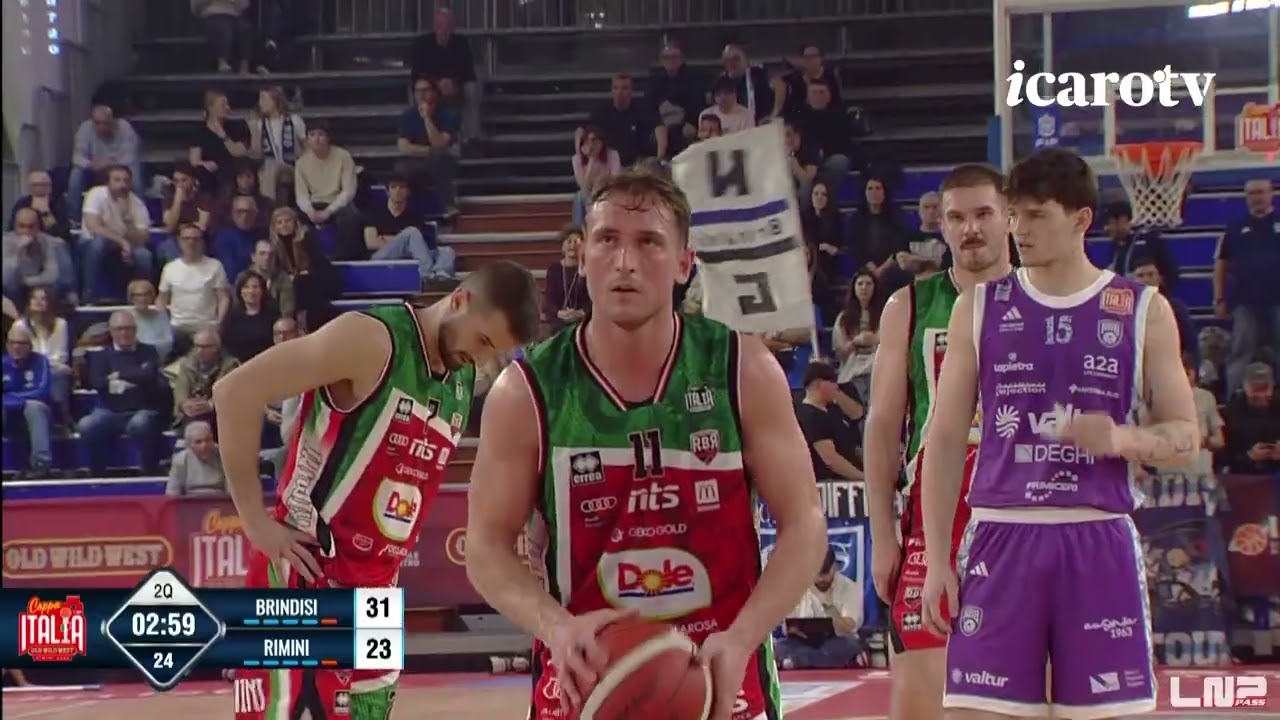 Semifinale Coppa Italia A2: Valtur Brindisi-Dole Basket Rimini 85-86, il servizio