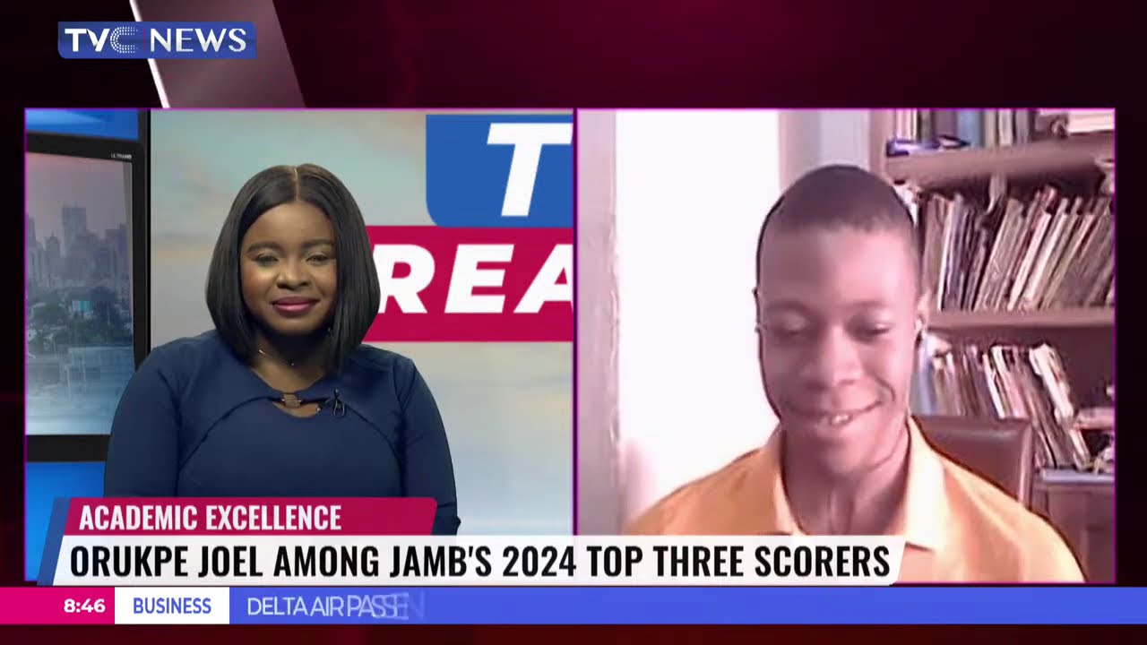 TVC Speaks With Orukpe Joel, One Of The Top Three 2024 JAMB Scorers