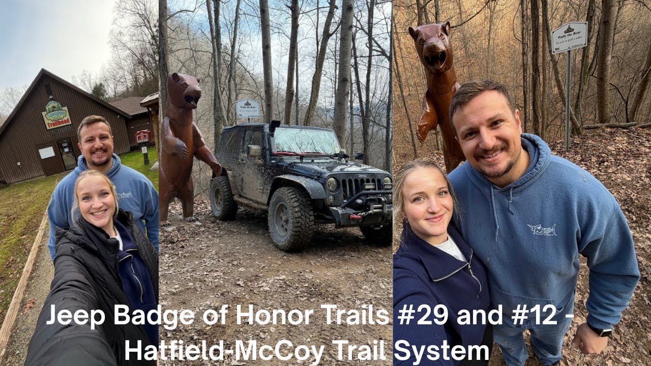 TWO JEEP BADGE OF HONOR TRAILS - exploring the Hatfield McCoy Trail System, first Jeep trip of 2026