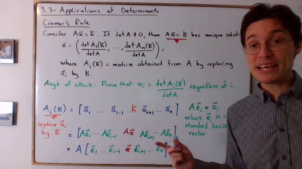 NYC - 3.3 - Proof Of Cramer's Rule