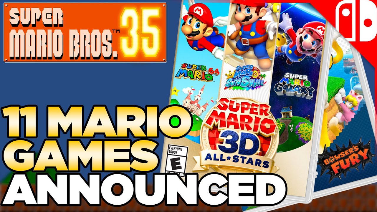 Super Mario 64, Sunshine & Galaxy Coming to Switch! Super Mario 35th Anniversary Direct Reaction