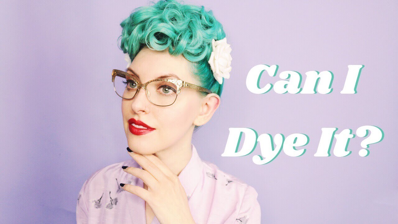 How to Dye Synthetic Hair | Quick Vintage Hairstyles Part 1