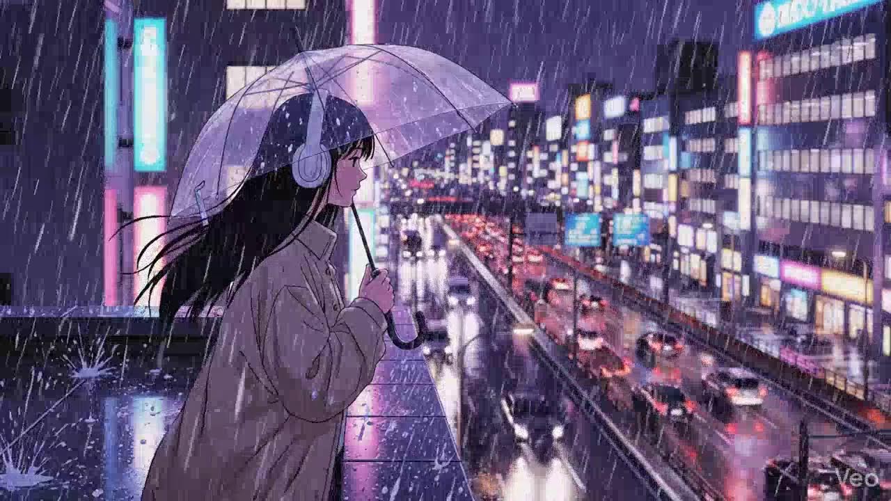 Neon City Rain 🌧️ Lofi Beats for Relaxing Nights