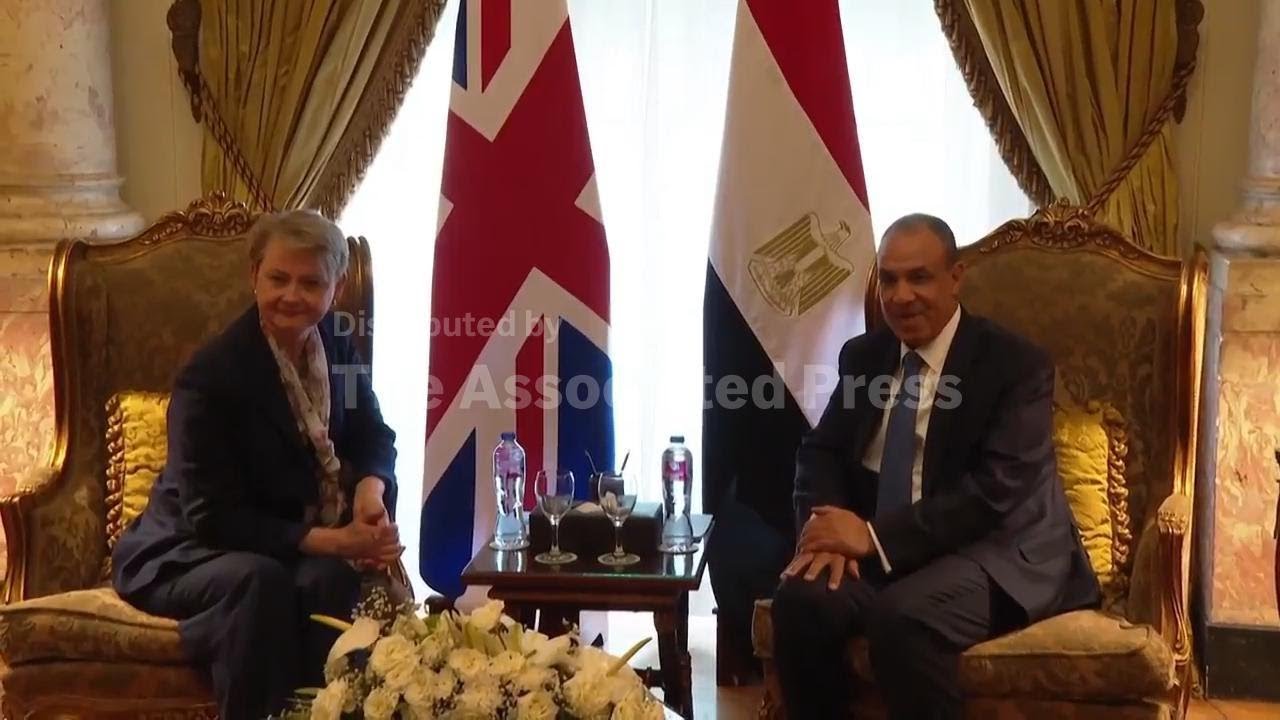 Egyptian and UK foreign ministers meet in Cairo