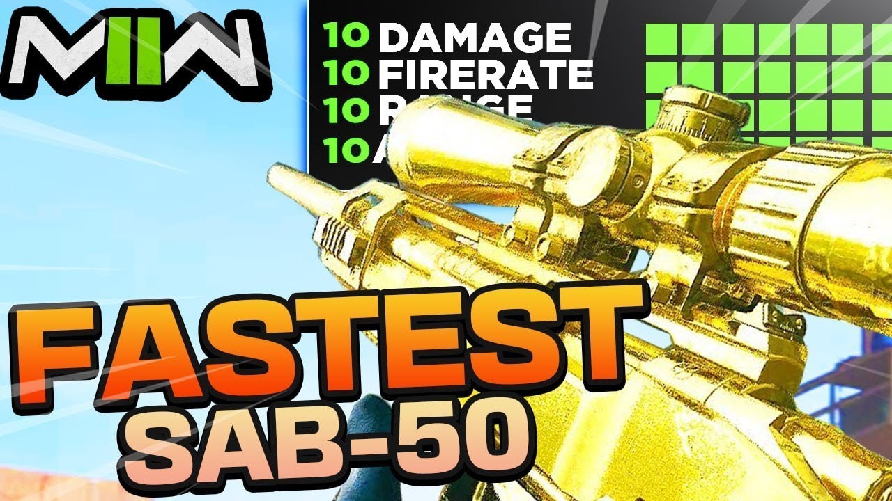 FASTEST SA-B 50 Sniper Class Setup MW2 ( Best SAB 50 Class Modern Warfare 2 )