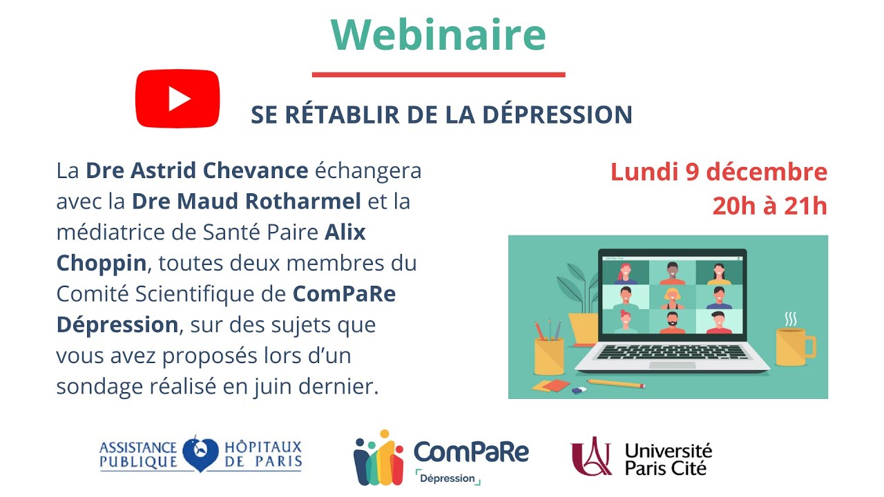 Se rétablir de la dépression : webinaire ComPaRe Dépression