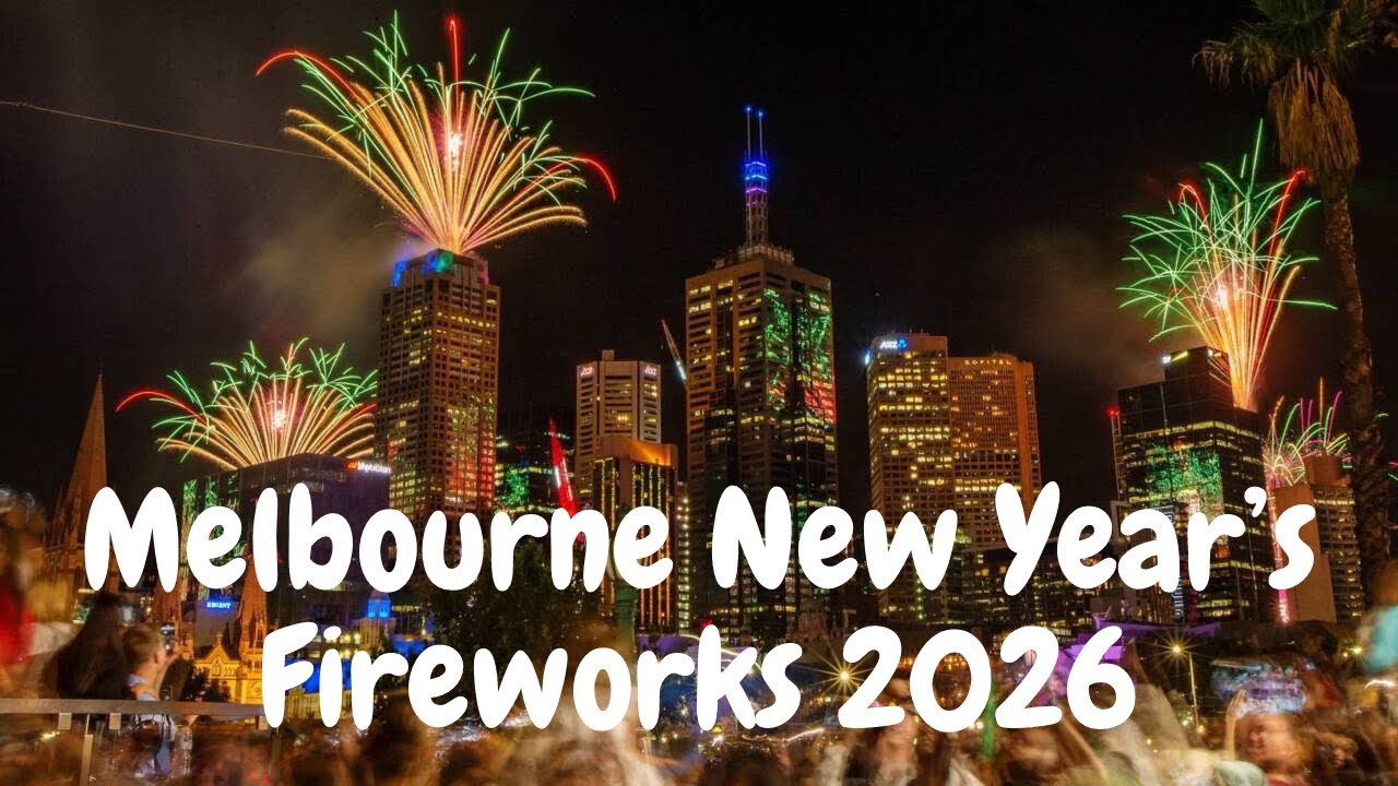 2026 Melbourne New Year Fireworks | DJ at Federation Square 