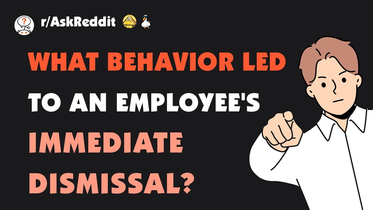 Fired for sheer lack of professionalism