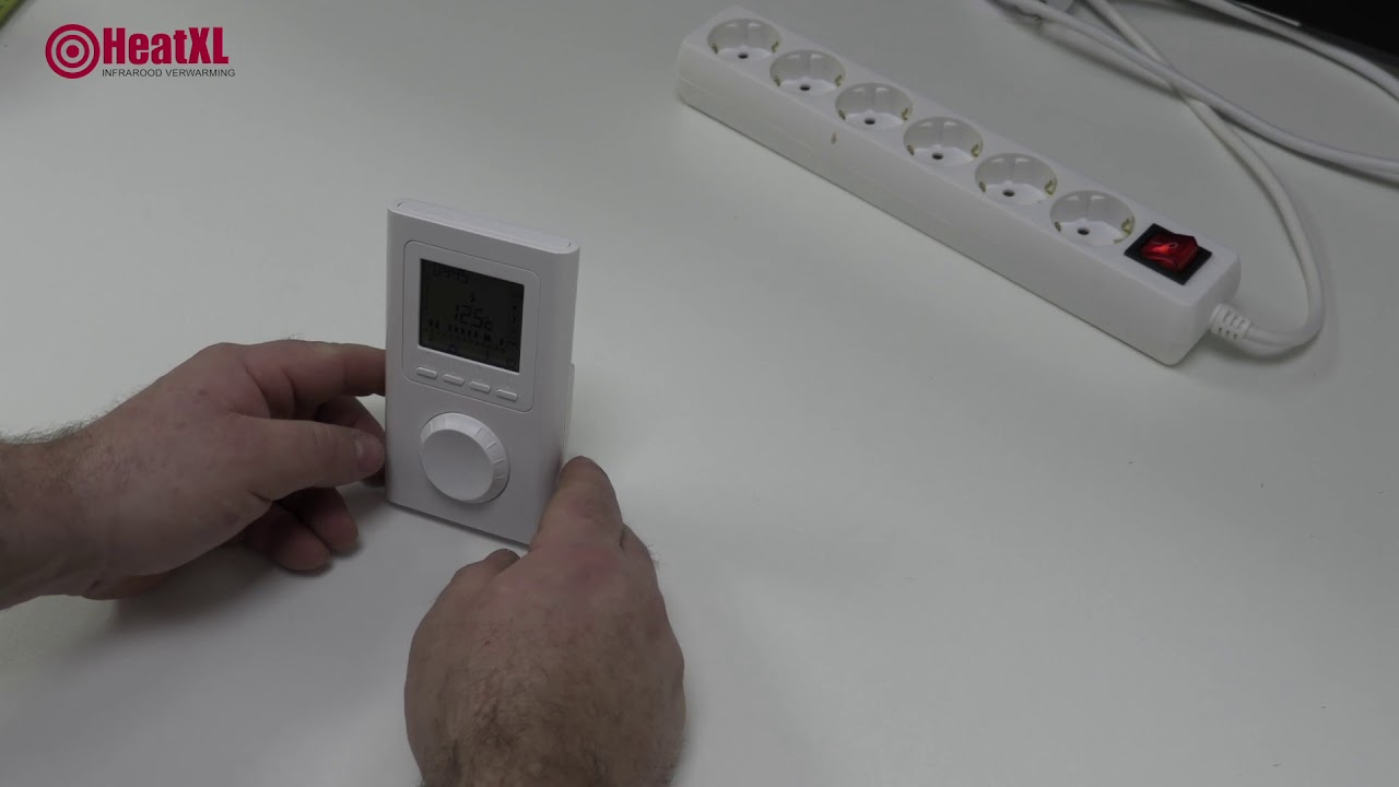 Ecaros infrarood verwarming thermostaat | Ecaros thermo prog uitleg