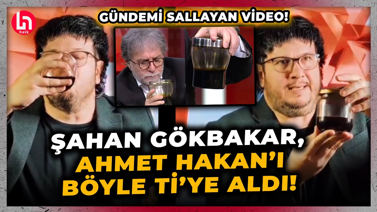 Şahan G&ouml;kbakar, canlı yayında petrol koklayan Ahmet Hakan'ı b&ouml;yle ti'ye aldı!