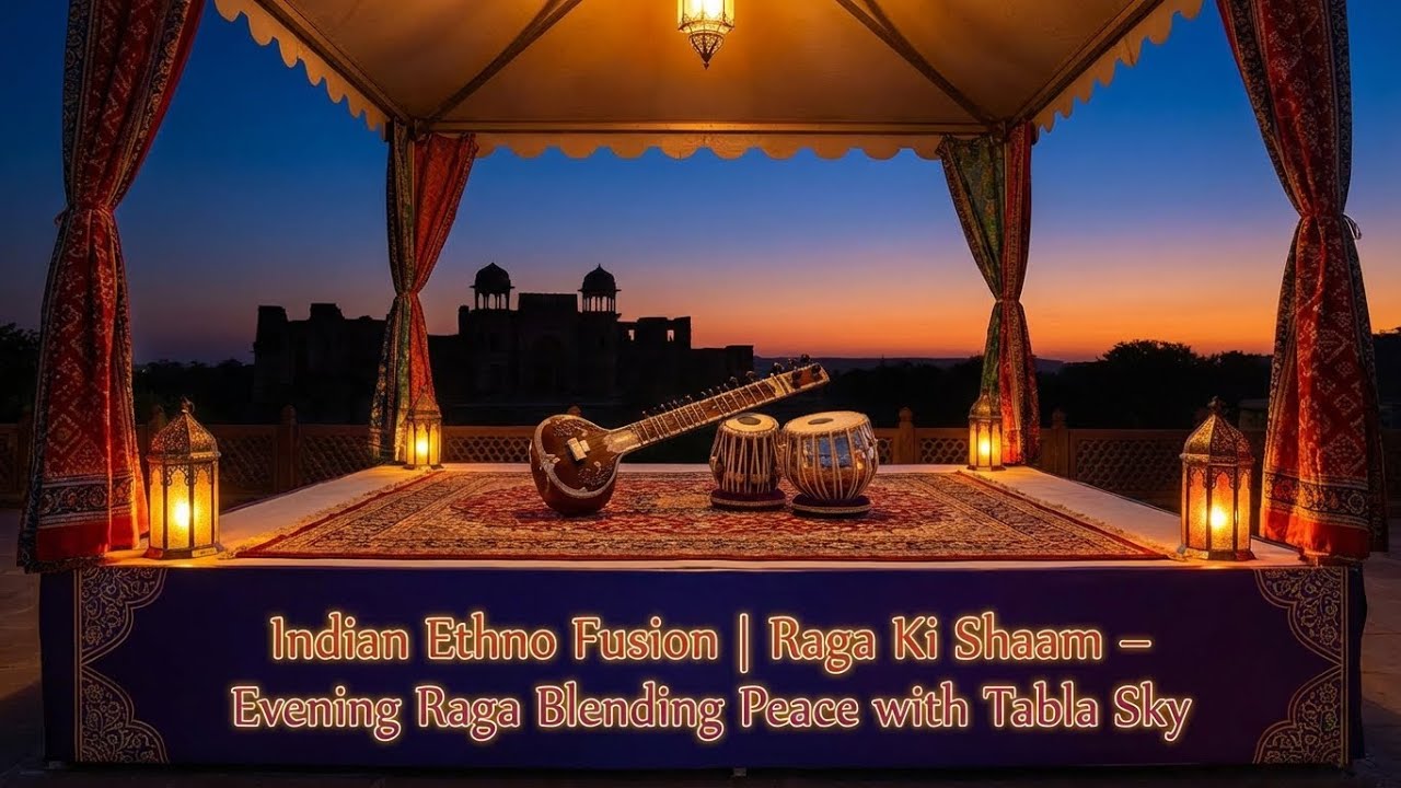 Indian Ethno Fusion | Raga Ki Shaam - Evening Raga Blending Peace with Tabla Sky