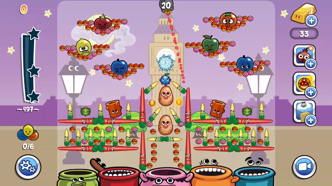 papa pear saga level 497 no boosters NEW 3 stars🌟🌟🌟