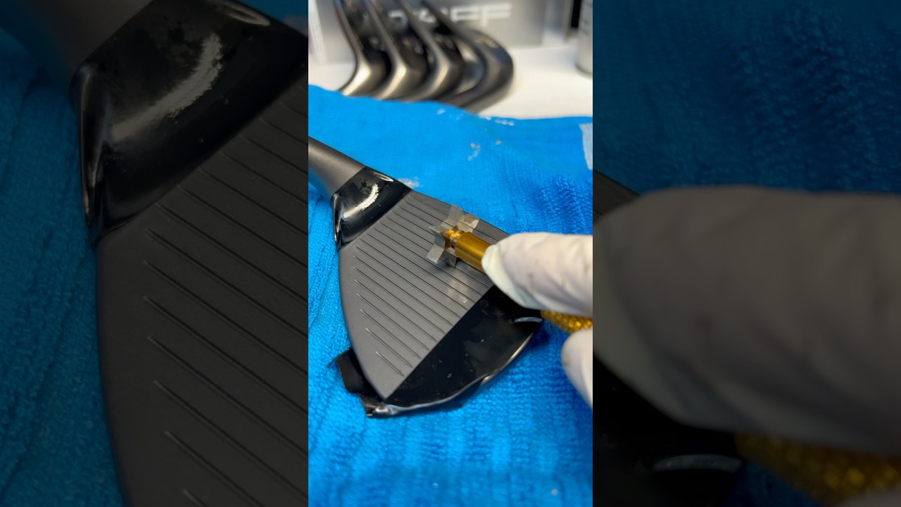 How to EASILY Sharpen YOUR Wedge Grooves for EXTREME Spin #golf #golfshorts #golfwedges