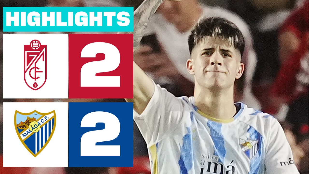 GRANADA CF 2 - 2 MÁLAGA CF | RESUMEN LALIGA HYPERMOTION
