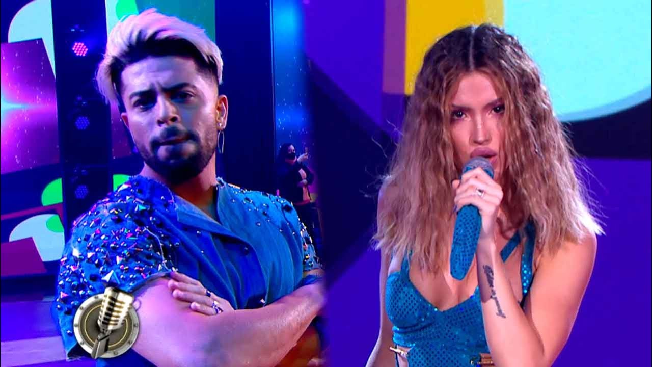 Facu Mazzei y Agustina Agazzani cantaron "Esa malvada" en Cantando 2020