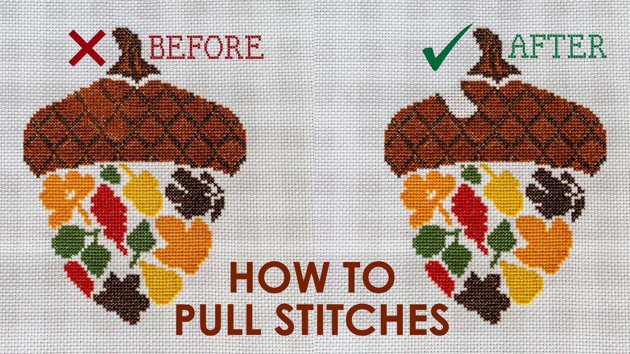 I MADE A MISTAKE! ❌✅ How to Pull Out Stitches to FIX Cross Stitch