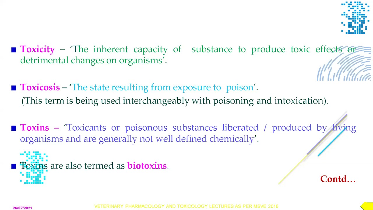 VETERINARY TOXICOLOGY INTRODUCTION AND HISTORY  BY DR N B SHRIDHAR 26-7-2021
