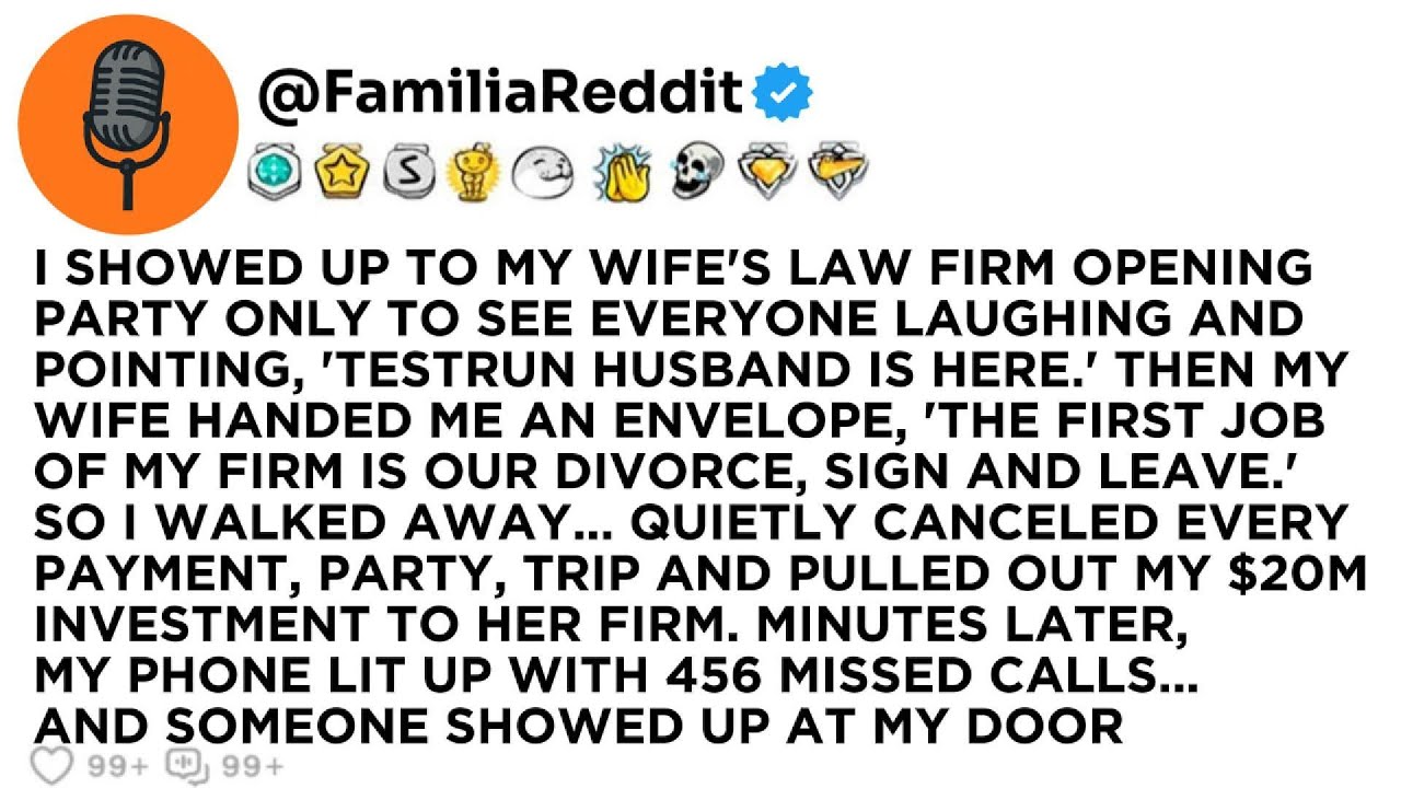 I SHOWED UP TO MY WIFE'S LAW FIRM OPENING PARTY ONLY TO SEE EVERYONE LAUGHING AND POINTING...