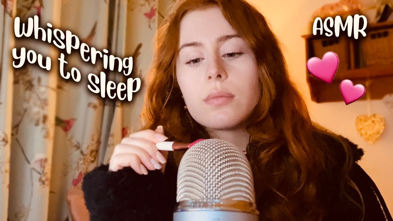 ASMR - Mic Brushing, Mic Scratching, Whispered Ramble