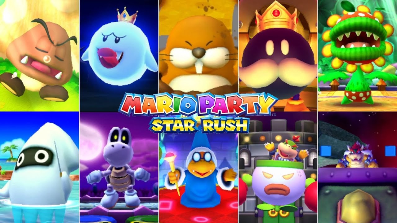 Mario Party: Star Rush // All Bosses [No Damage]