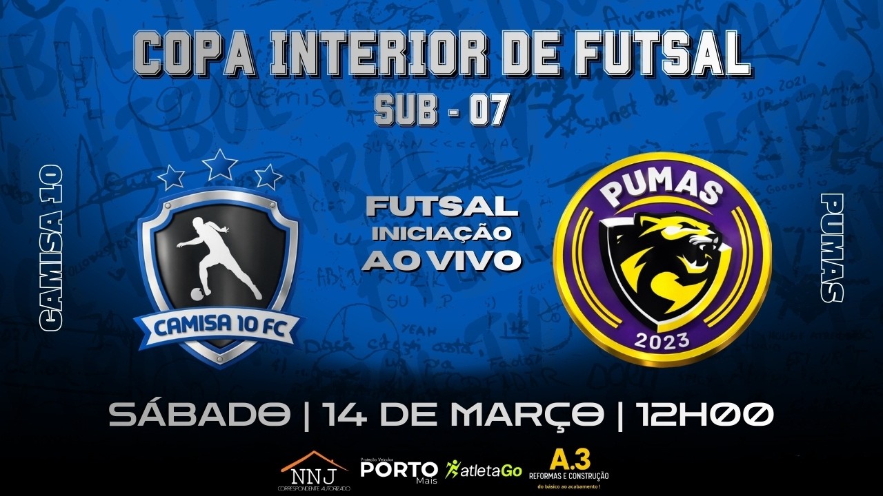 CAMISA 10 X PUMAS | FINAL PRATA | COPA INTERIOR | SUB - 07
