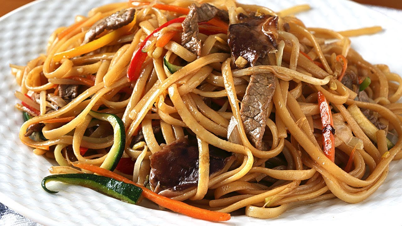 Espaguetis estilo CHINO. Receta fácil y rápida