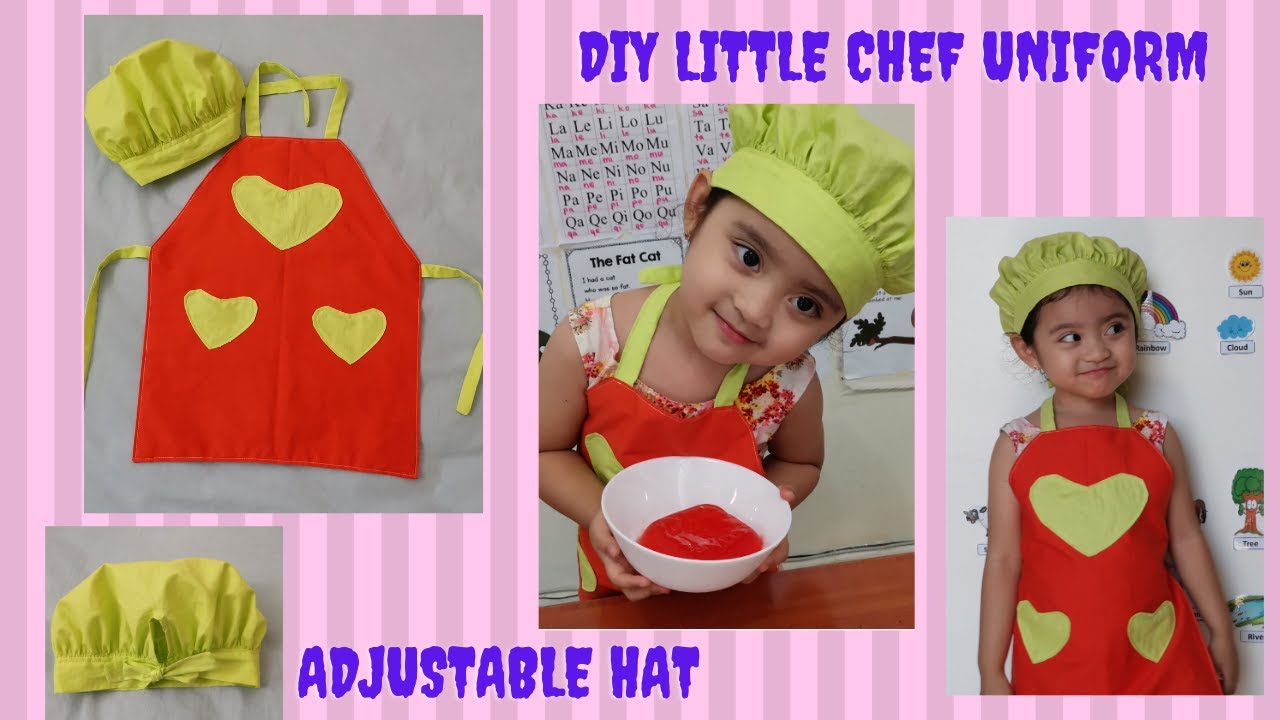 Little Chef Uniform/ DIY Chef Hat and Apron