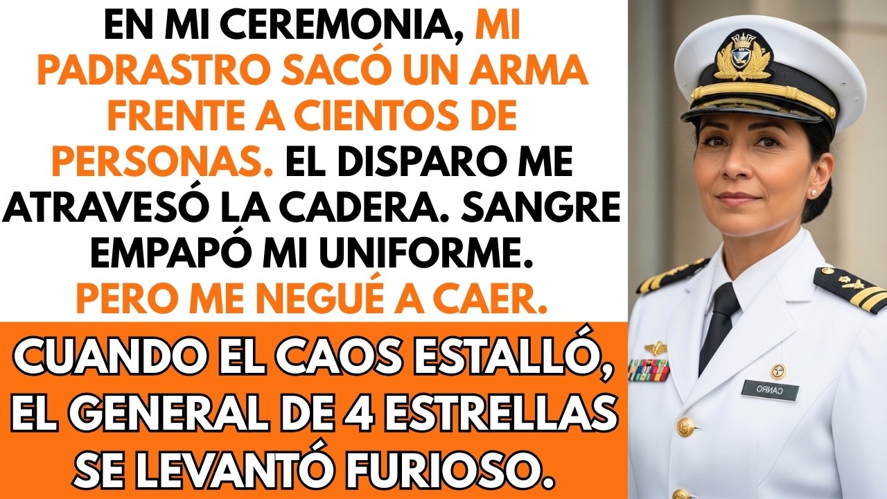 En Mi Ceremonia Mi Padrastro Sacó Un Arma, Sangrando, El General A Mi Lado Estalló En Furia…