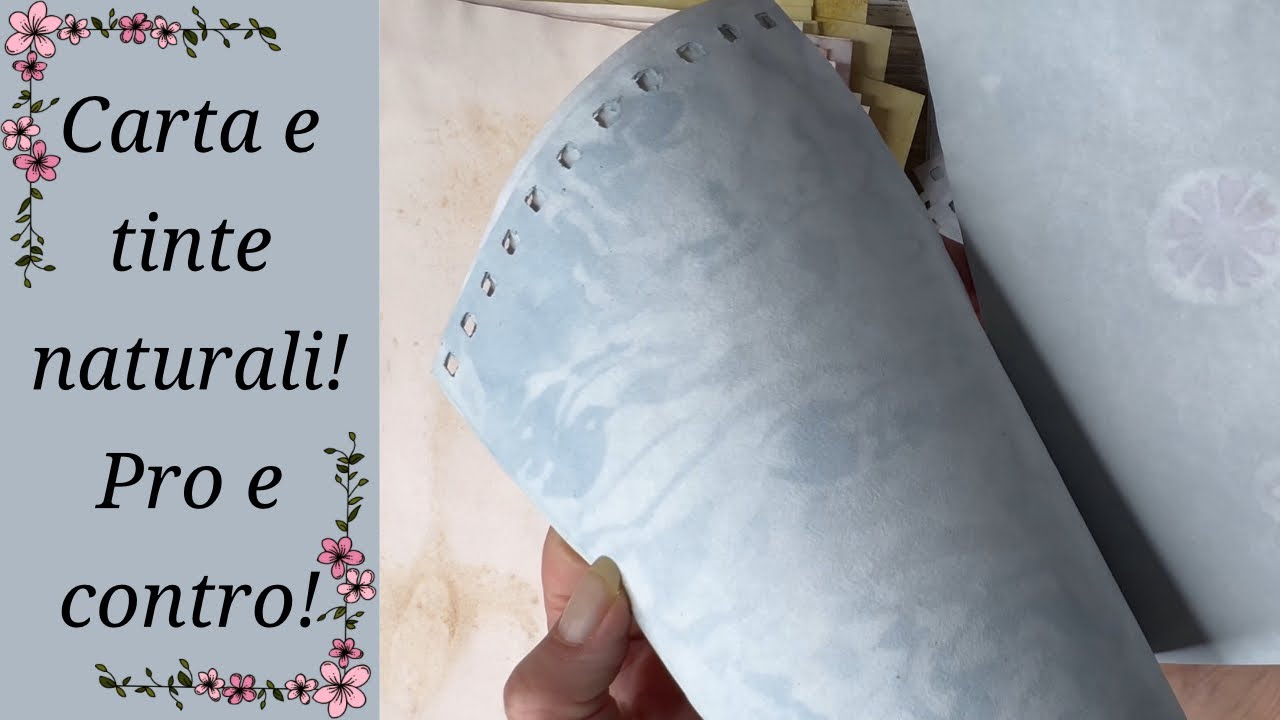 Tinte naturali e carta vediamo i risultati!