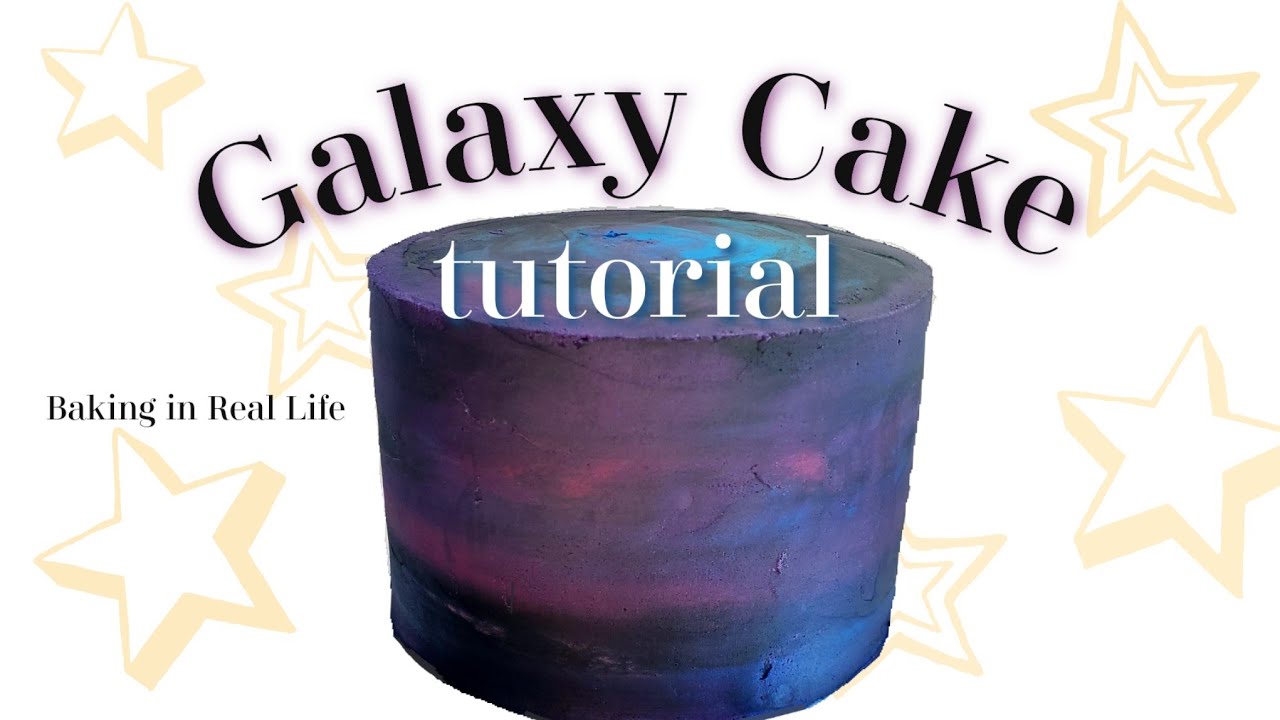 How to make a #buttercream galaxy #cake