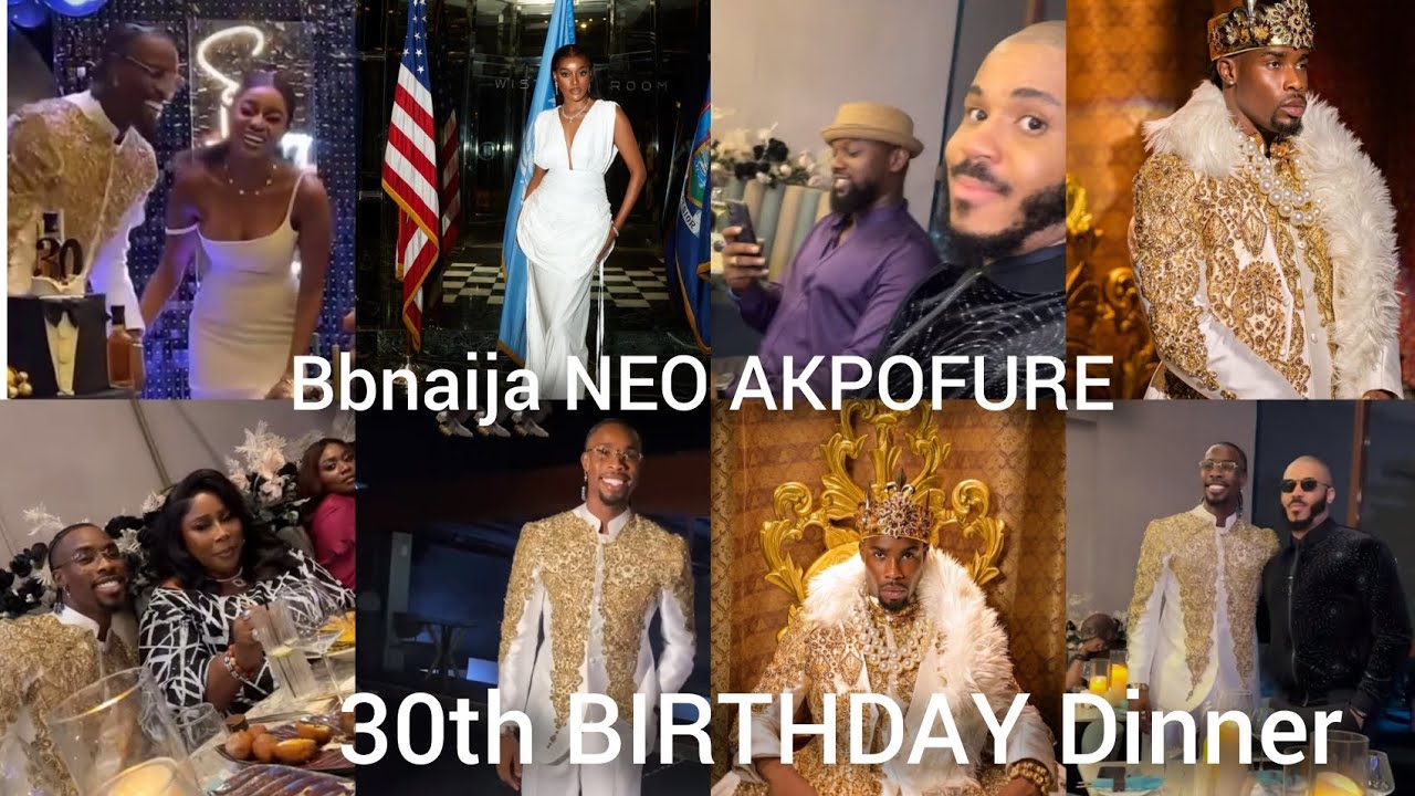 #bbnaija Star Neo AKPOFURE Birthday Dinner, Venita, Ozo, Lucy, Prince Nelson, frood, Angel, present.