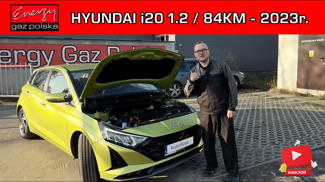 MONTAŻ LPG HYUNDAI i20 1.2 84KM 8 WTRYSKIWACZY 2023R NA GAZ BRC P&D DUAL W ENERGY GAZ POLSKA