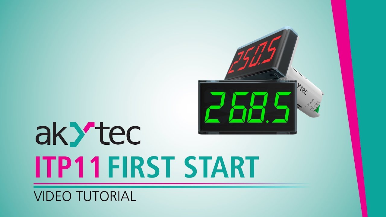 ITP11 Process indicator 4-20 mA. First Start