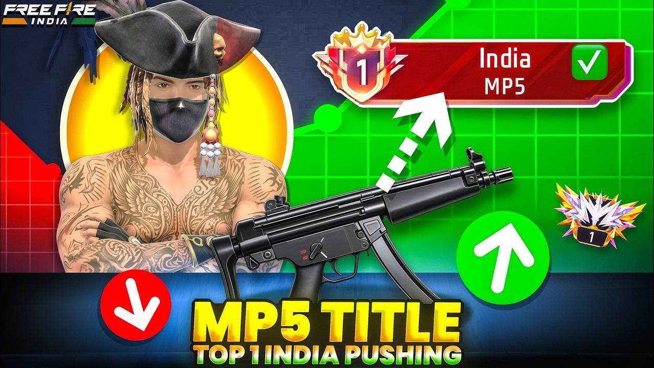 Pushing Top 1 Title In Mp5 | Free Fire Solo Rank Pushing With Tips And Tricks | Ep-5