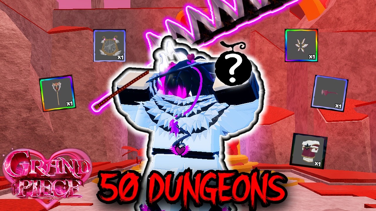 [GPO] I Farmed 50 Valentine Dungeons With 4X Drop Rate