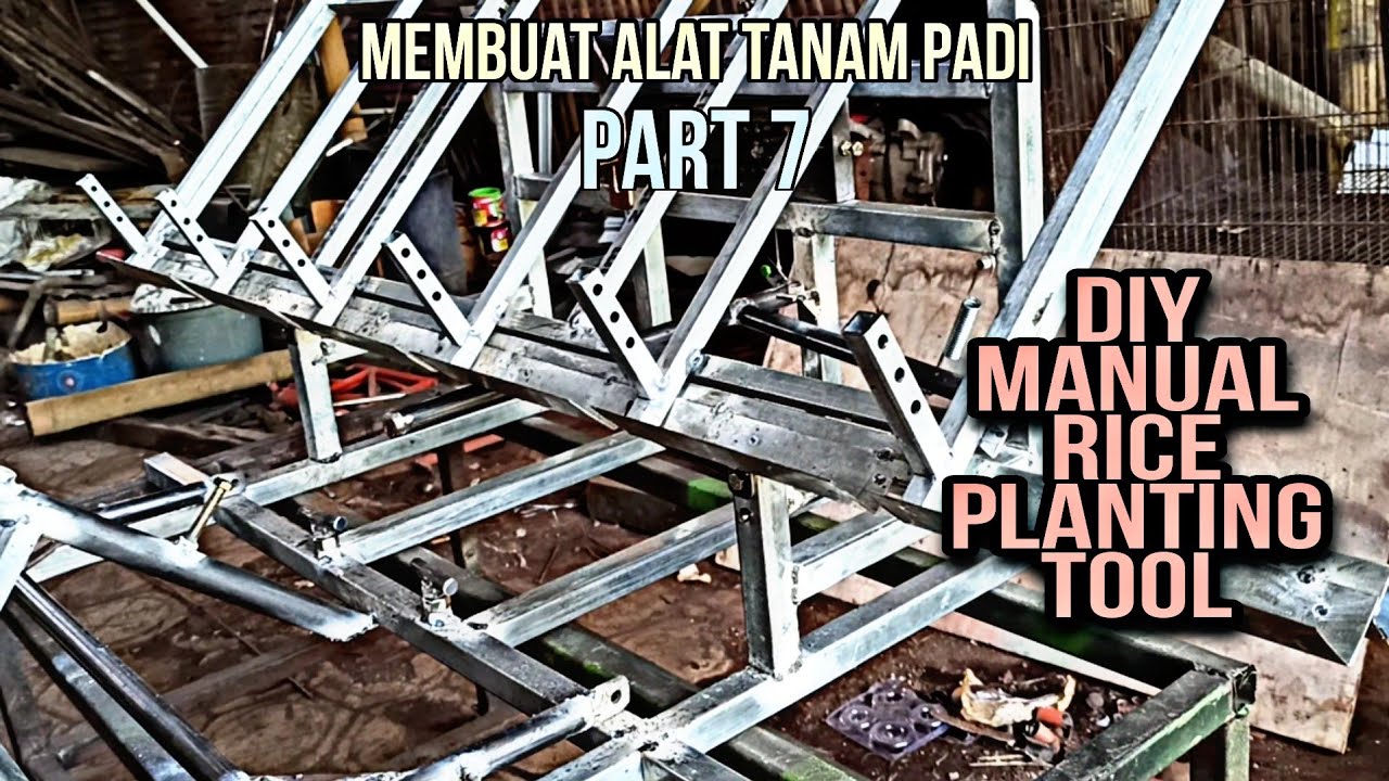 Membuat alat tanam padi manual part 7 (DIY manual rice planter)