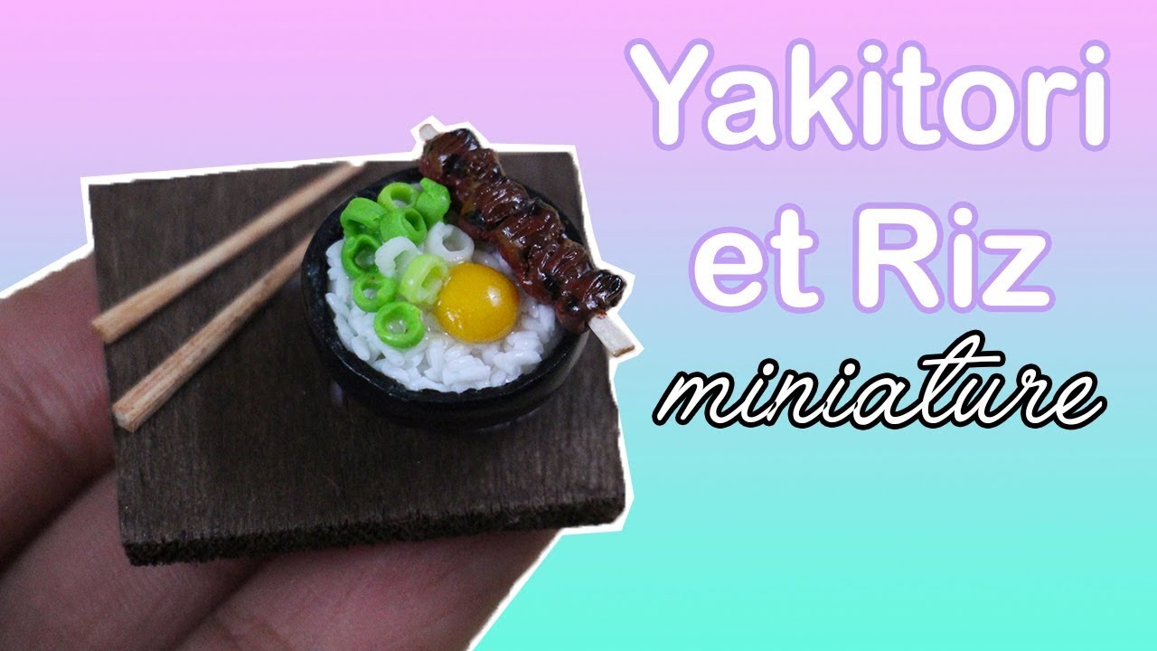 BROCHETTE YAKITORI ET RIZ MINIATURE⎪maison de poupée