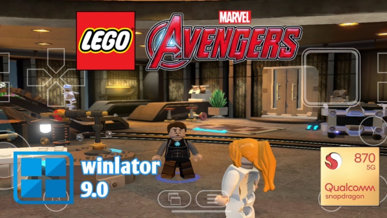 LEGO MARVEL AVENGERS (PC) WINLATOR 9.0 SNAPDRAGON 870 GAMEPLAY