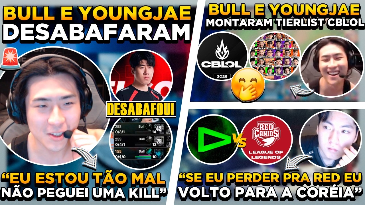 🚨 BULL E YOUNGJAE ABRIRAM LIVE E DESABAFARAM PARA AS LENDAS SOBRE TUDO QUE ROLOU NO FIRST STAND
