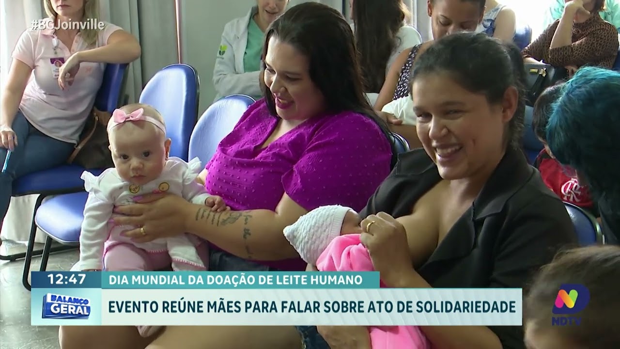 Joinville celebra o Dia Mundial da Doação de Leite Humano