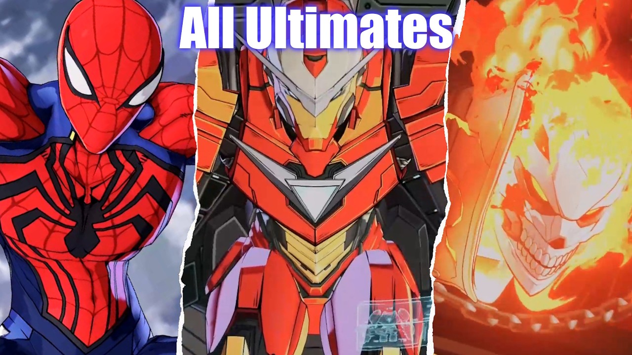 Marvel Tokon Fighting Souls - All Characters Ultimates & Intros